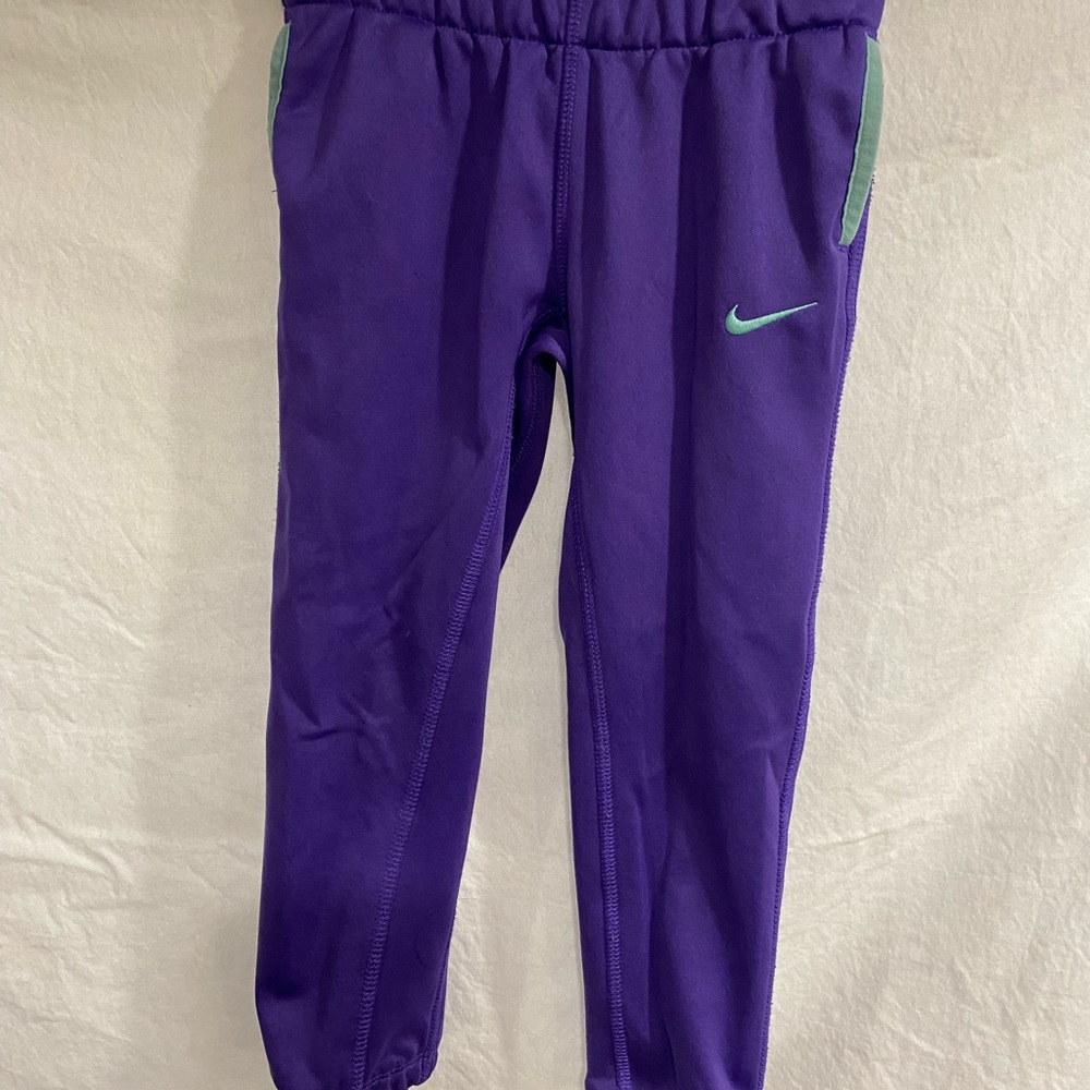 Nike Kids Purple Track Pants 4T